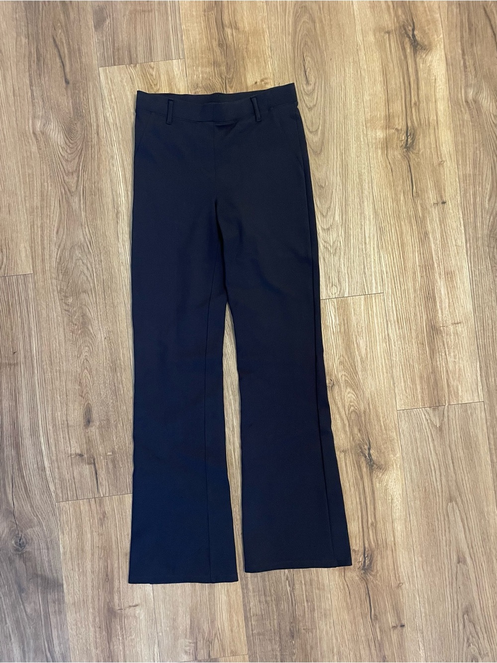 Quince womens XS navy flared Dress Pants